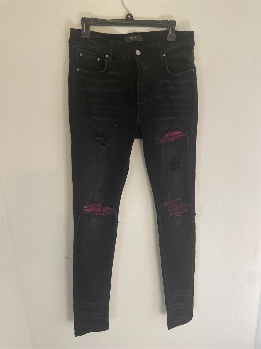 Black Amiri MX1 Ultra Suede Jeans Size 34
